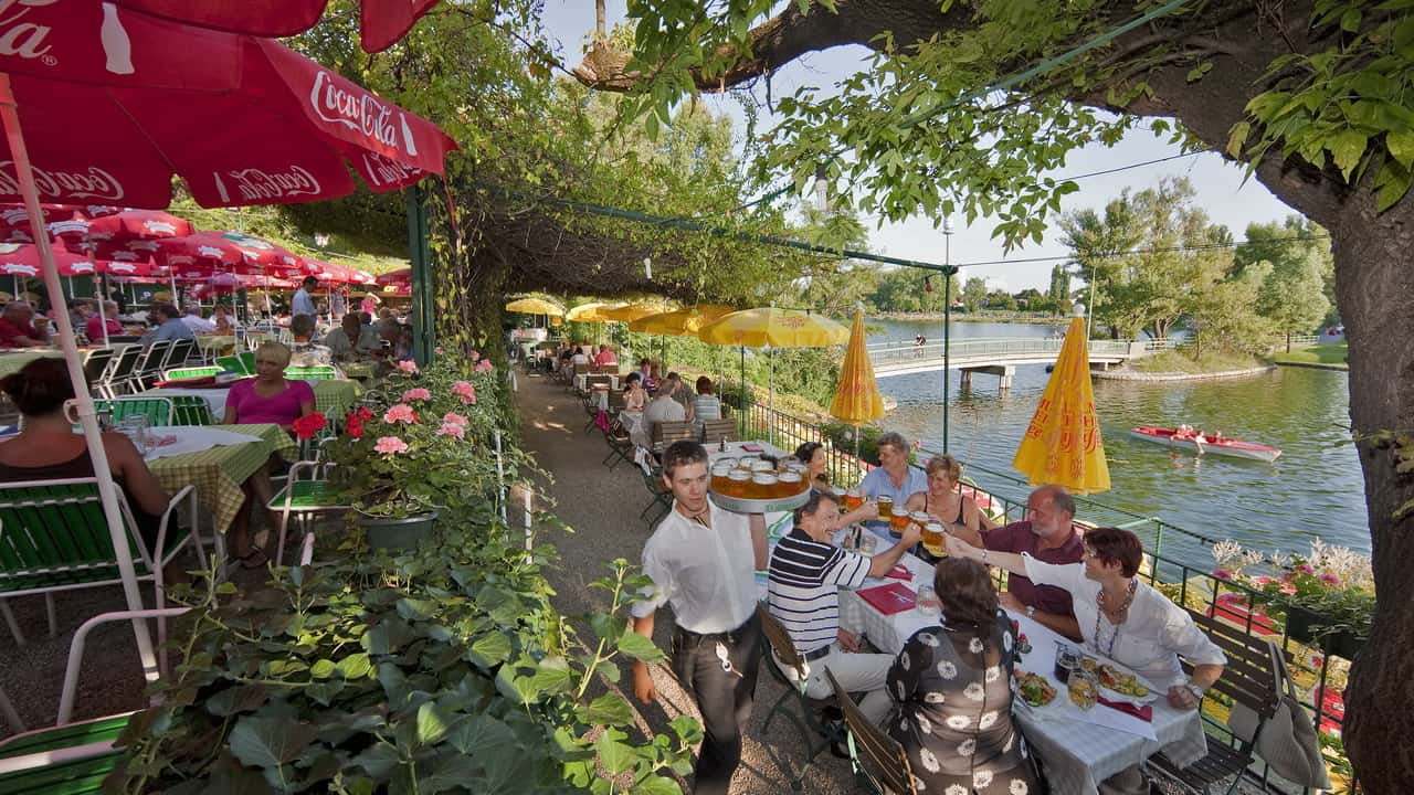 dricks i österrike, dricks i alperna, Strandgasthof Birner Alte Donau
