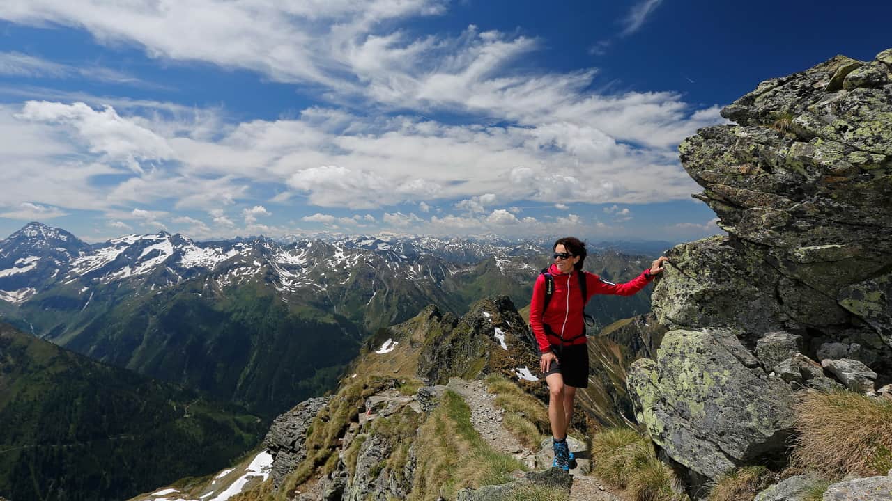 Svår vandring på Schladming Tauern Höhenweg