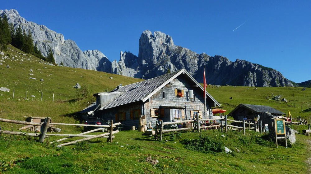 Stuhlalm Salzkammergut Gosaukamm Semester i Österrike