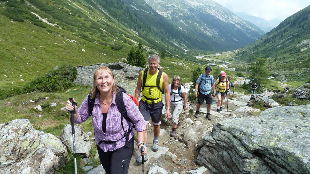 vandra vandringsstavar Alperna Zillerdalen