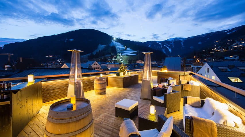 Skidsemester i Zell am See med Austria Travel - Hotel Heitzmann - Takterass