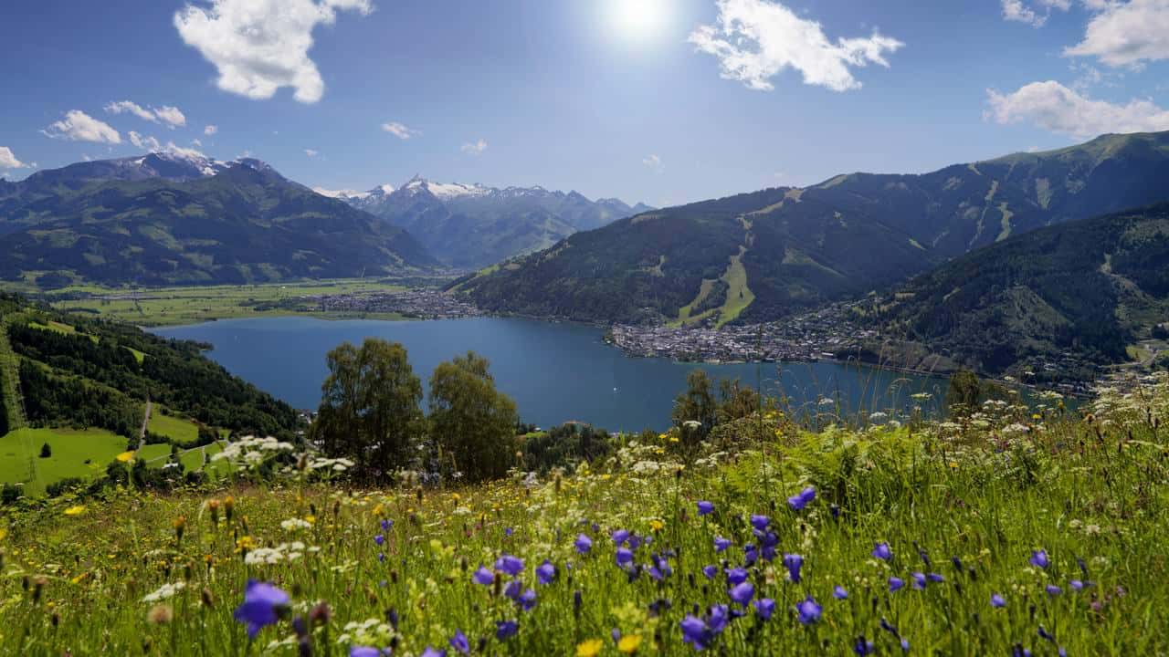 Zell am See - vy från Mitterberg