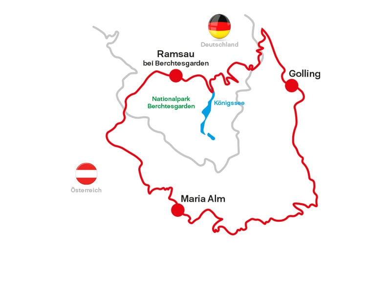 Karta MTB Watzmann-Hochkönig-